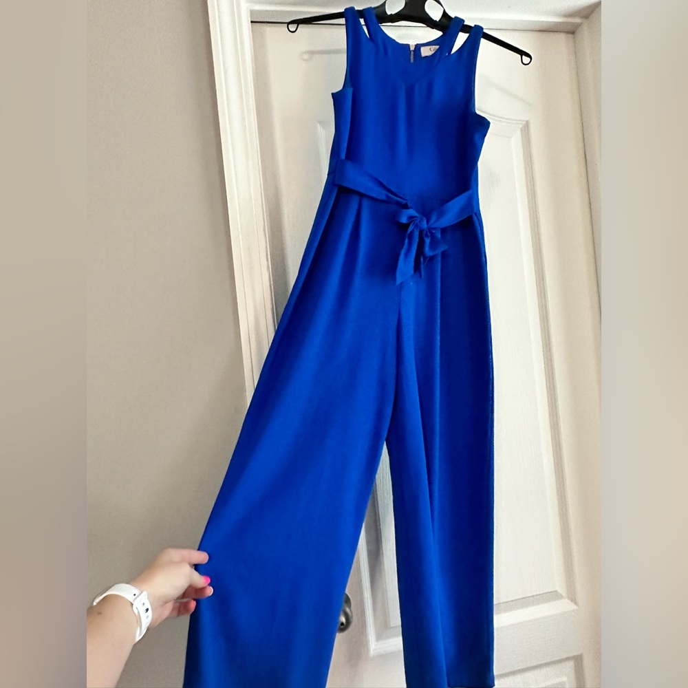 Girls blue romper